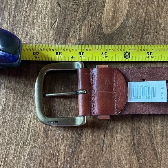 LAUREN Ralph Lauren Cognac Belt M - Picture 3 of 4